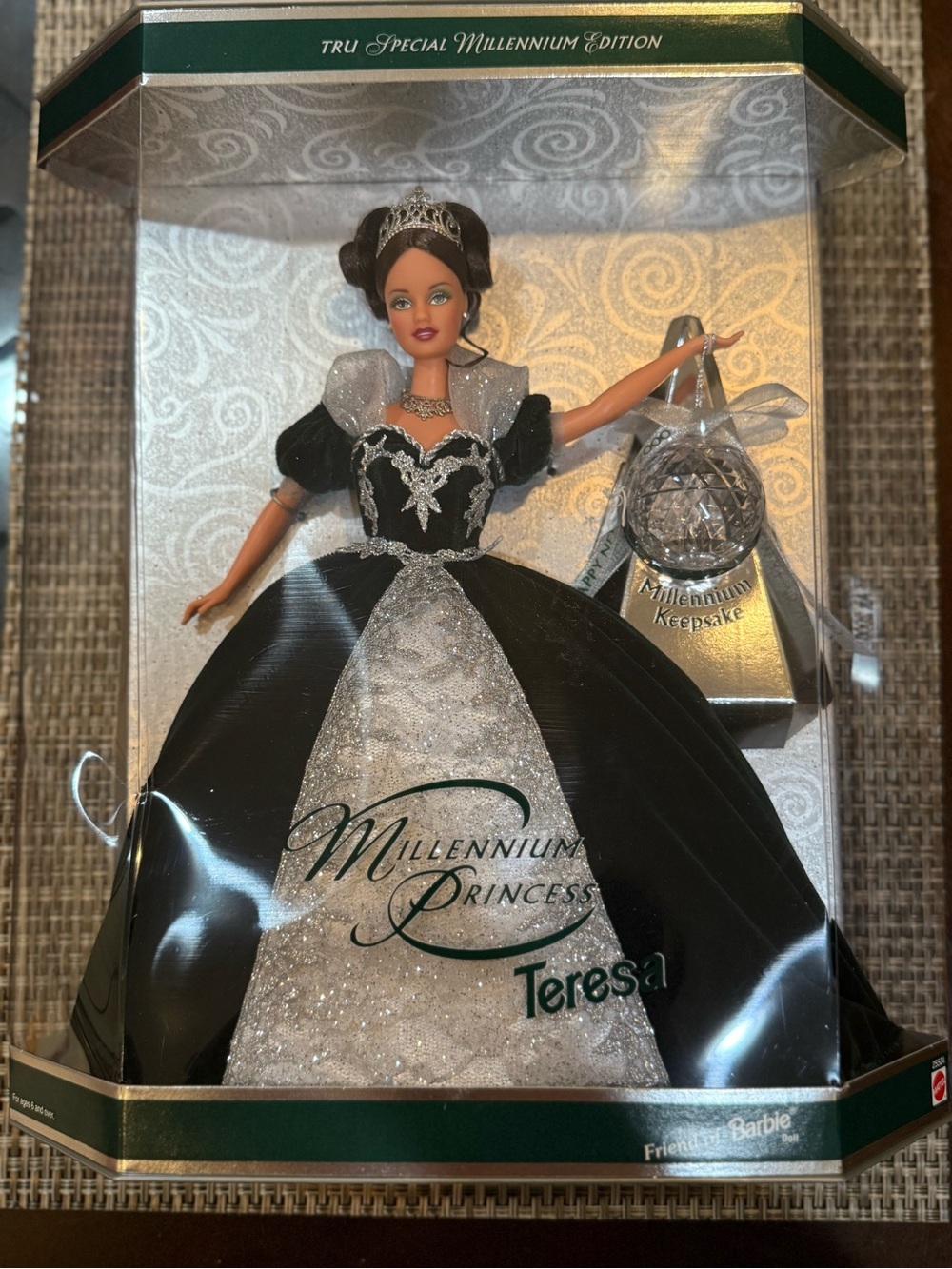 Barbie Millennium Princess Teresa Black & Silver Ball Gown